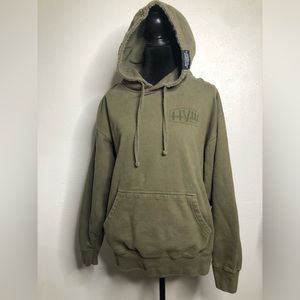 Women’s HVIII Brand Goods Army Green Hoodie sz Large